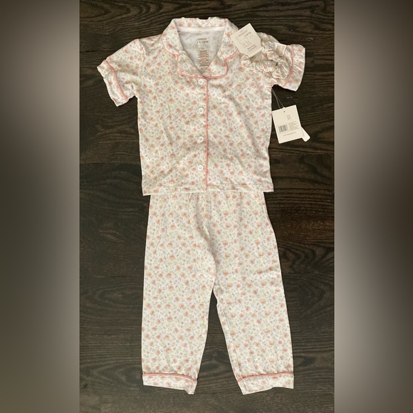Girls Floral PJ Set with Scrunchie Size 3T - Picture 1 of 8